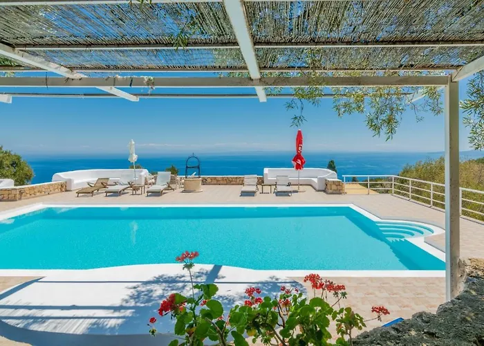 Armyra - With Sea Views & Shared Pool Lägenhetshotell Volímai